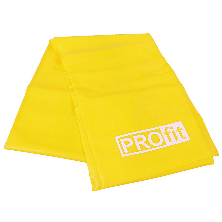 FITNESS PROFIT ILGAS LENGVAS TAMPRIKO DIRŽAS 200x15x0.35cm geltonas DK 2227
