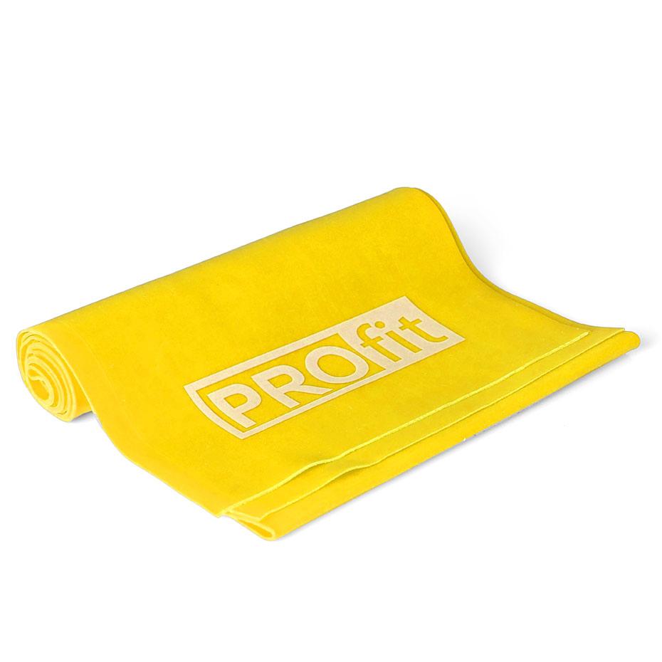 FITNESS PROFIT ILGAS LENGVAS TAMPRIKO DIRŽAS 200x15x0.35cm geltonas DK 2227