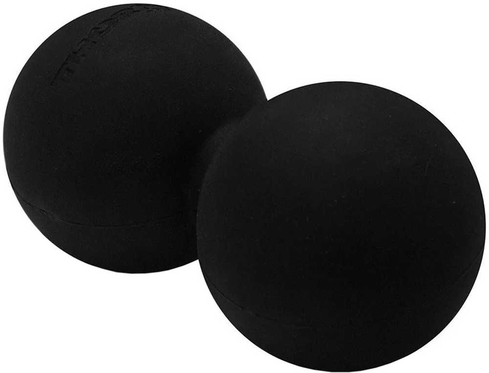 Guminis kamuolys Thorn Fit Lacrosse ball double juoda