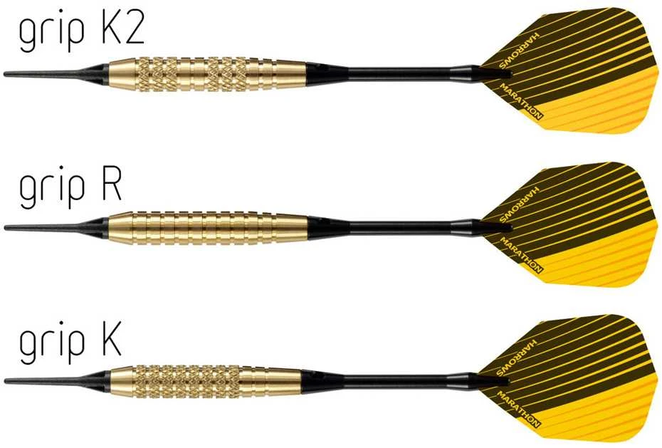 Harrows Smiginio strėlytės softip CLUB BRASS 3x18gK