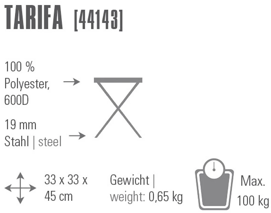 Kėdė High Peak Tarifa 44143