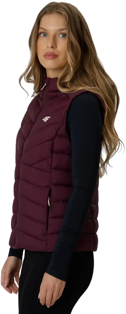Kamizelka damska 4F F372 burgund 4FWAW26TVJAF372 60S (XL)