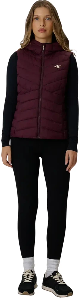 Kamizelka damska 4F F372 burgund 4FWAW26TVJAF372 60S (XL)