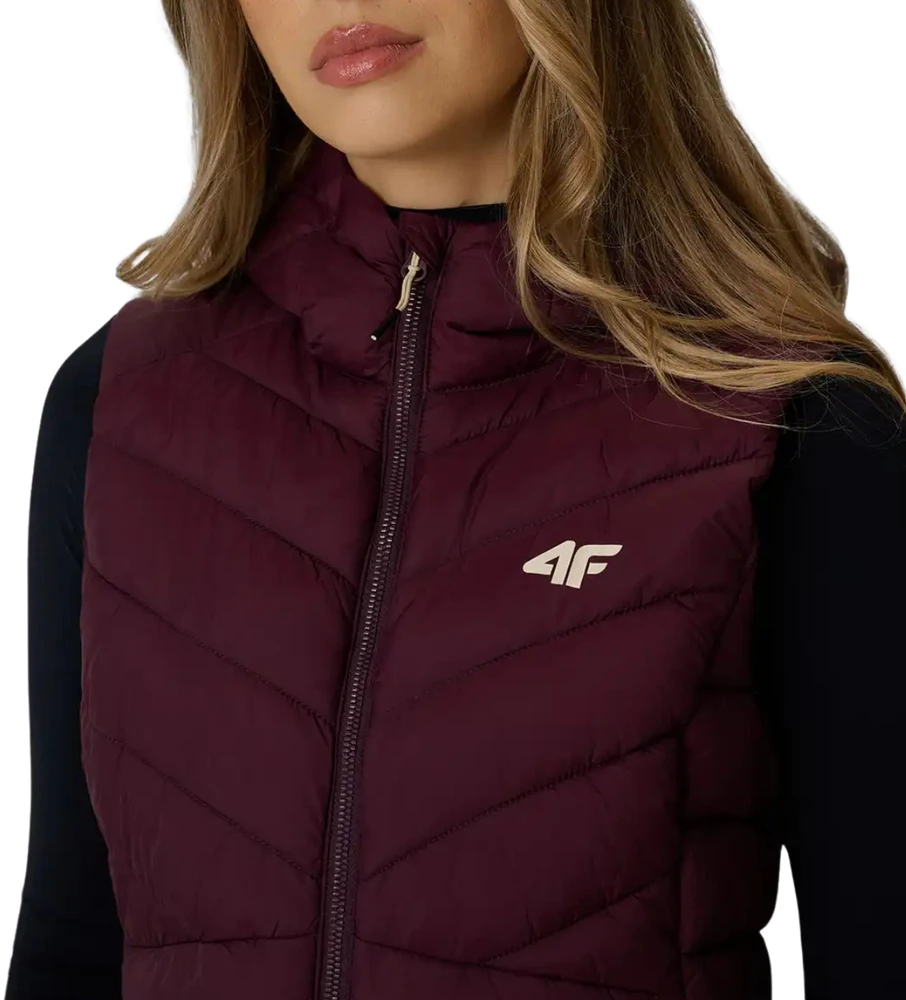 Kamizelka damska 4F F372 burgund 4FWAW26TVJAF372 60S (XL)