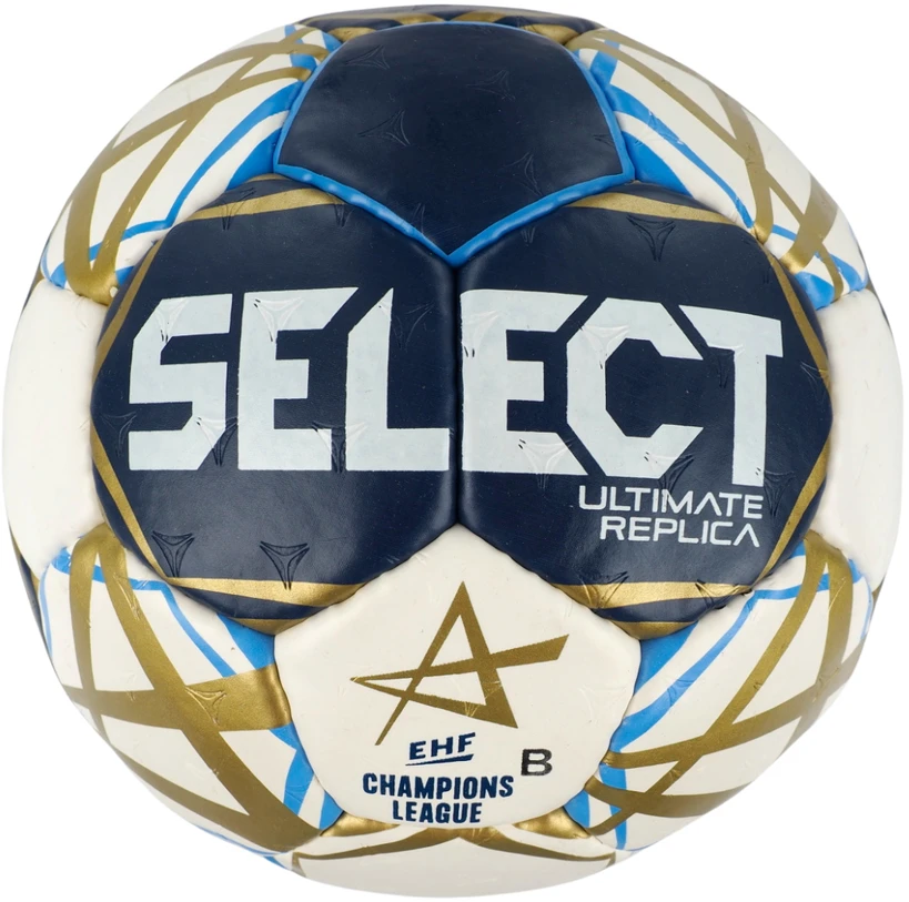 Kamuolys ręczna Select Ultimate Champions League Replica 3 v25 Official EHF II garunek balta ir-granatowo-auksinė 13519/270061 (3)
