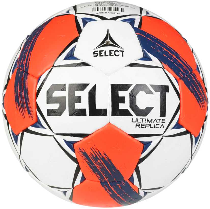 Kamuolys ręczna Select Ultimate European League Replic 1 v25 EHF balta ir-oranžinė 13521 (1)