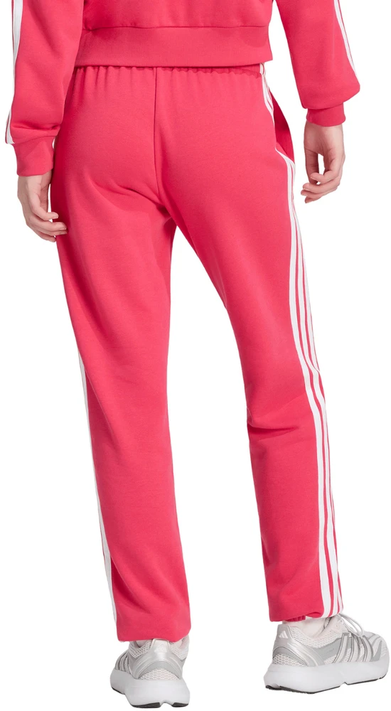 Kelnės moterims adidas Essentials 3-Stripes French Terry Cuffed rožinė KF8339 (XL)