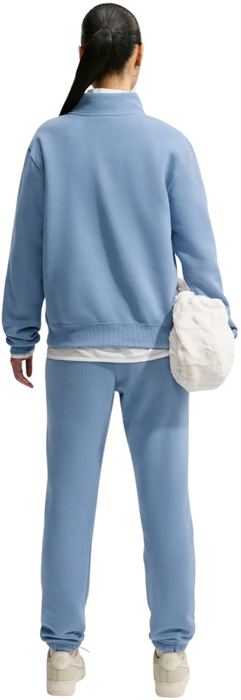 Kelnės moterims Nike Studio Fleece jasnoniebieskie IM8076 486 (L)