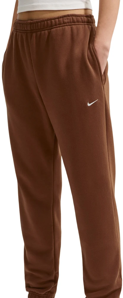 Kelnės moterims Nike Studio Fleece jasny ruda IM8076 259 (L)