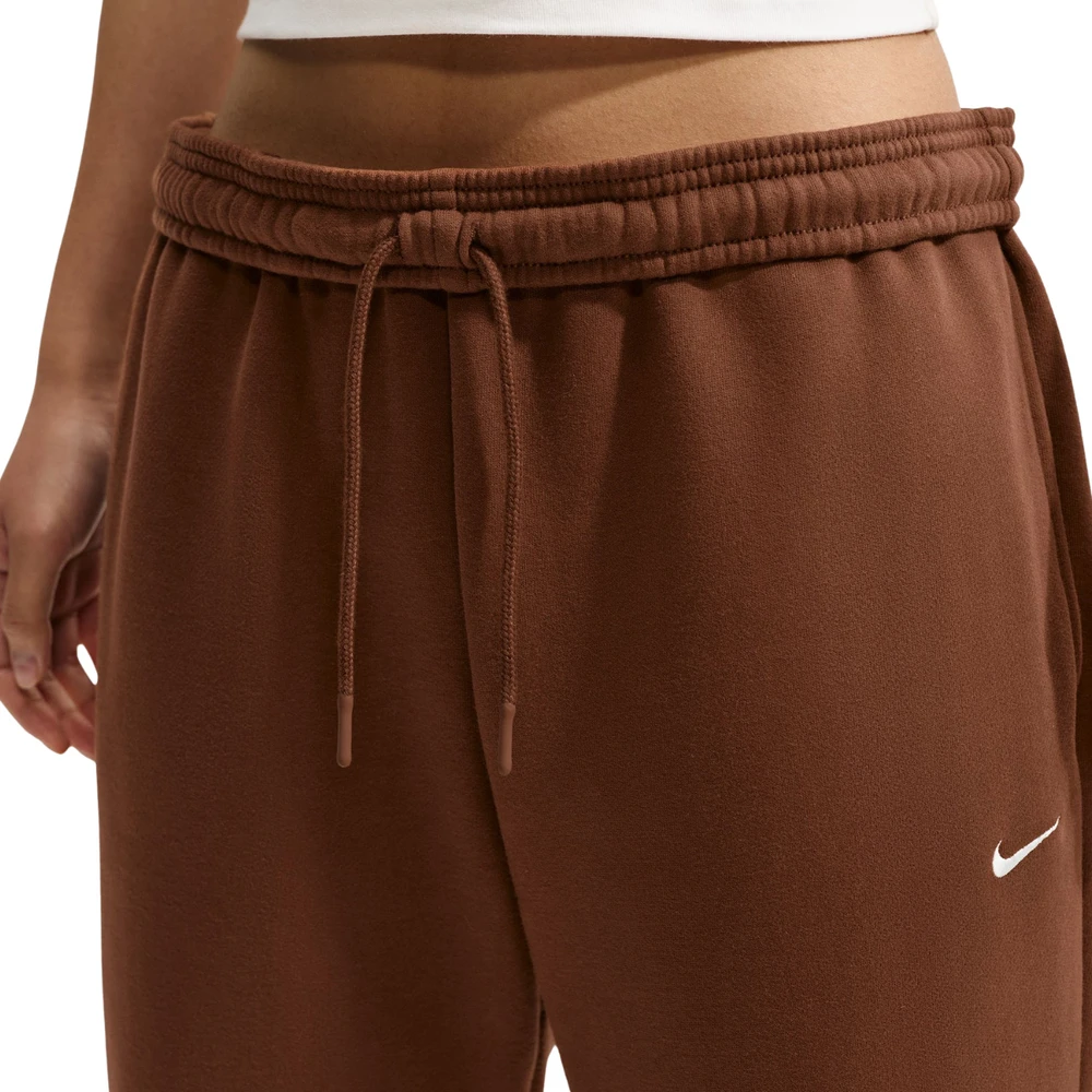 Kelnės moterims Nike Studio Fleece jasny ruda IM8076 259 (L)