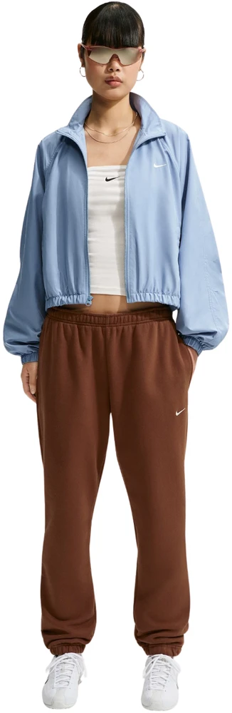 Kelnės moterims Nike Studio Fleece jasny ruda IM8076 259 (L)