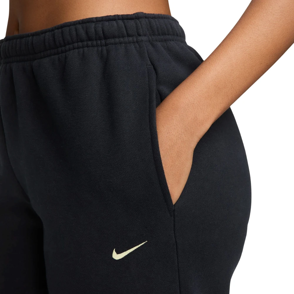 Kelnės moterims Nike Studio Fleece juoda IM8076 001 (L)