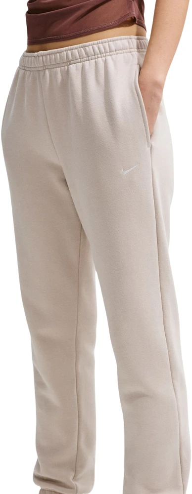 Kelnės moterims Nike Studio Fleece kremowe IM8076 236 (M)