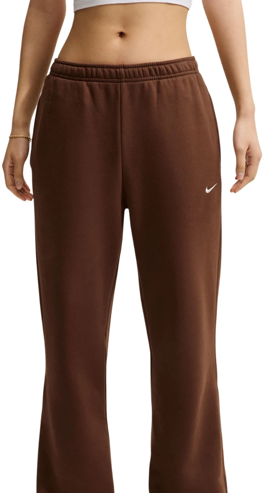 Kelnės moterims Nike Studio Fleece Medium Weigh ruda IM8078 259 (S)