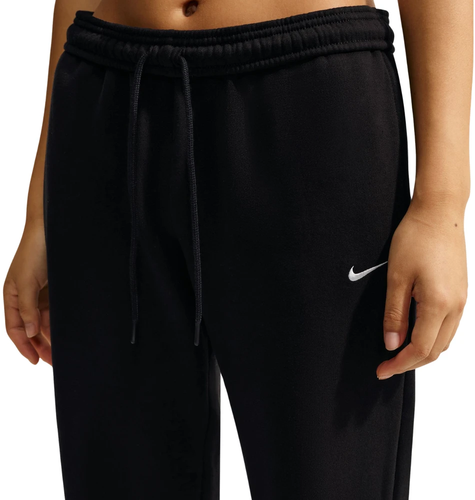 Kelnės moterims Nike Studio Fleece Medium Weight juoda IM8078 001 (XL)