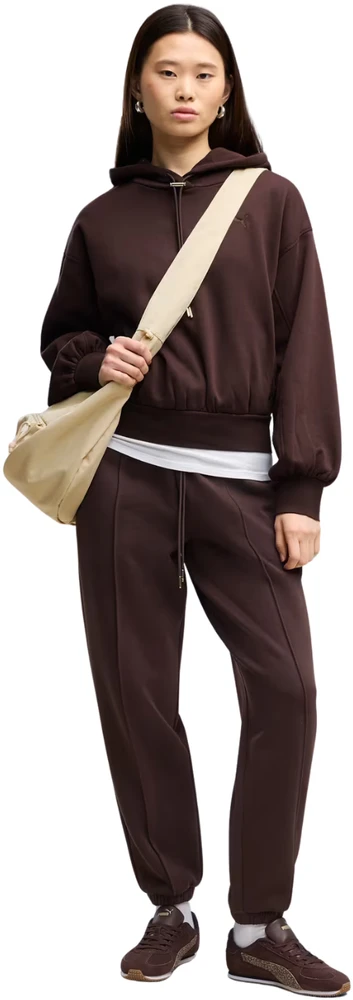 Kelnės moterims Puma Her Comfort Pants Fl ciemnobrązowe 694032 33 (L)