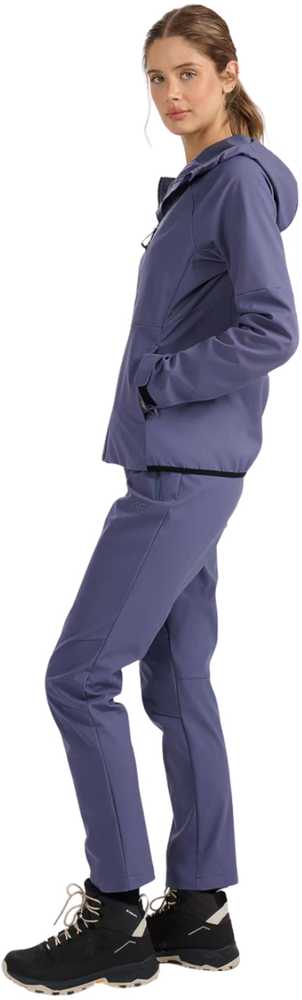 Moteriškos žygio kelnės iš softshell audinio 4F, džinso spalvos