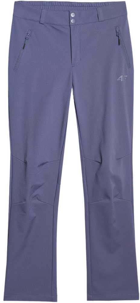 Moteriškos žygio kelnės iš softshell audinio 4F, džinso spalvos