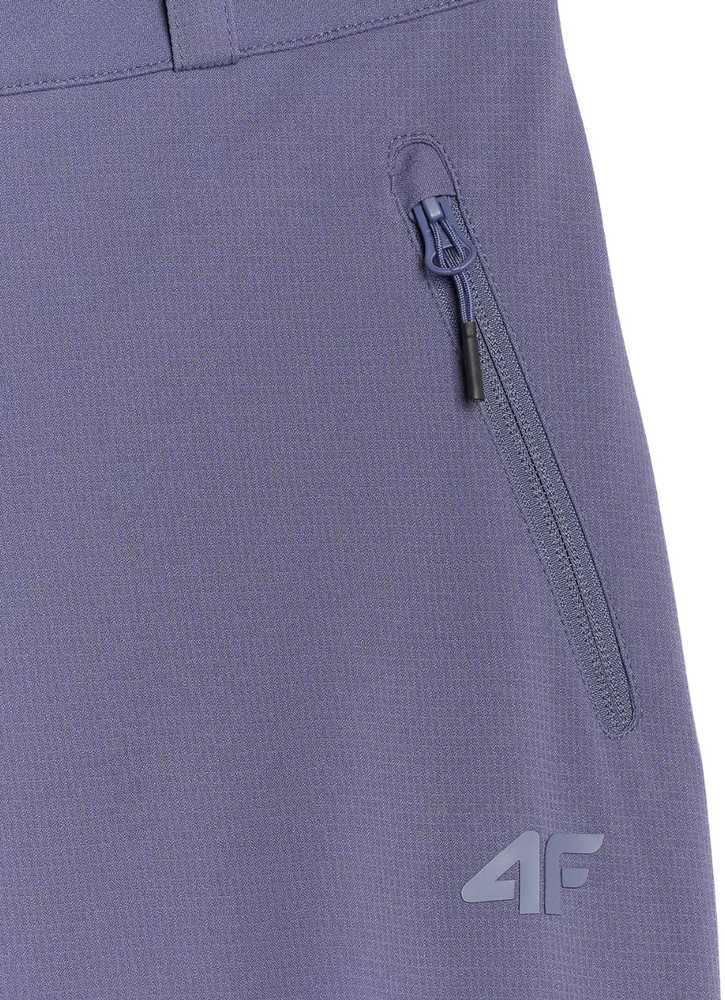 Moteriškos žygio kelnės iš softshell audinio 4F, džinso spalvos