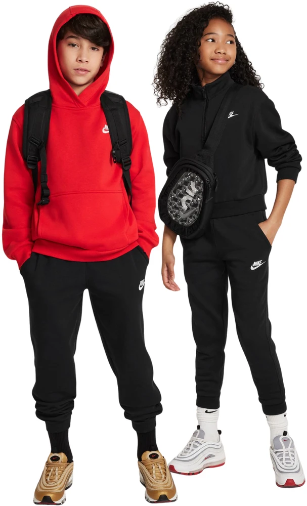 Kelnės vaikams Nike Club Fleece juoda FD3019 010 (S)