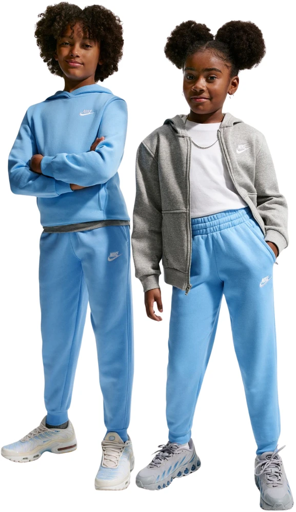 Kelnės vaikams Nike Sportswear Club Fleece jasnoniebieskie FD3008 497 (XS)