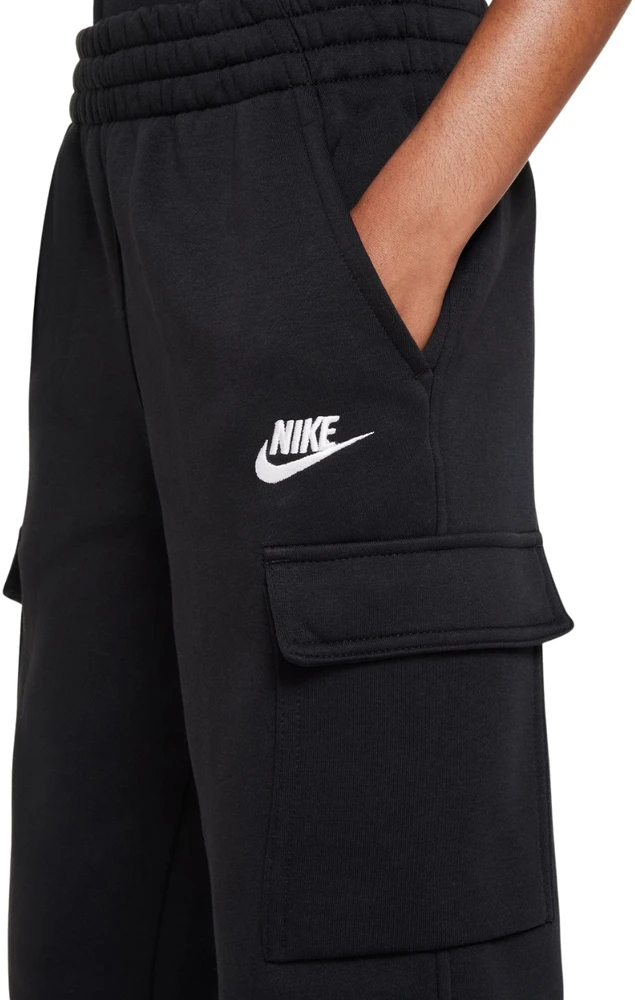 Kelnės vaikams Nike Sportswear Club Fleece juoda FD3012 010 (S)