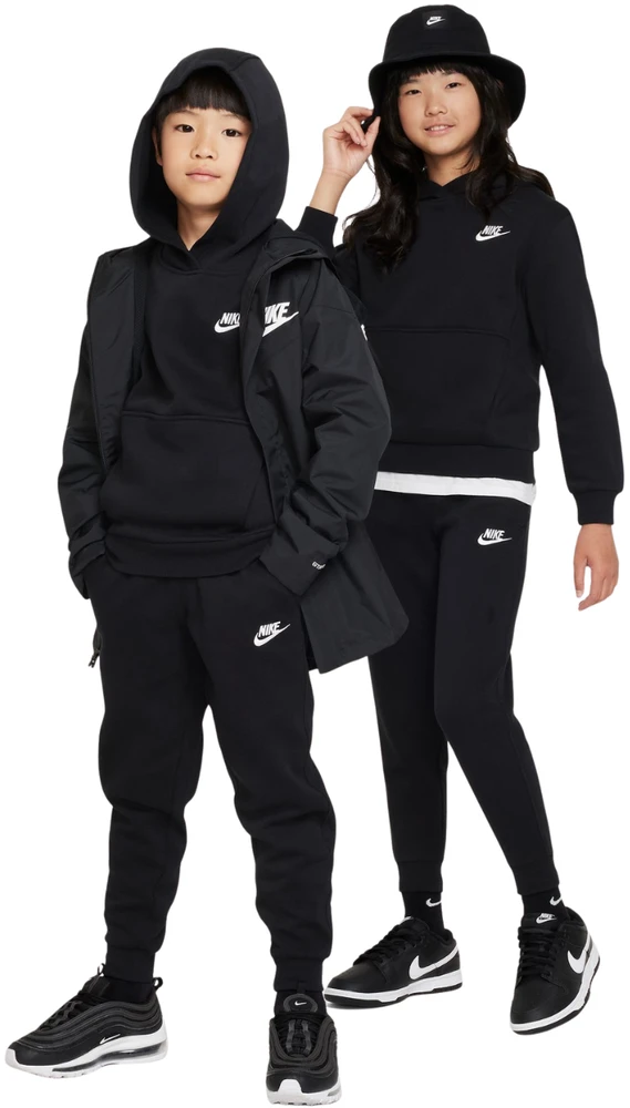Kelnės vaikams Nike Sportswear Club Fleece juoda FD3008 010 (L)
