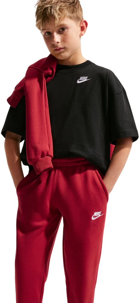 Kelnės vaikams Nike Sportswear Club Fleece raudona FD3008 608 (XL)