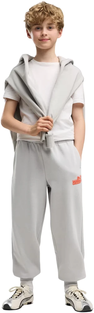 Kelnės vaikams Puma ESS Logo Lab Relaxed pilka 694675 63 (152cm)