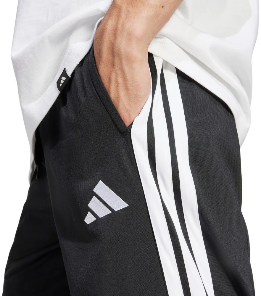 Kelnės vyrams adidas 3-Stripes Tricot Regular-Fit Open Hem juoda JI8802 (S)