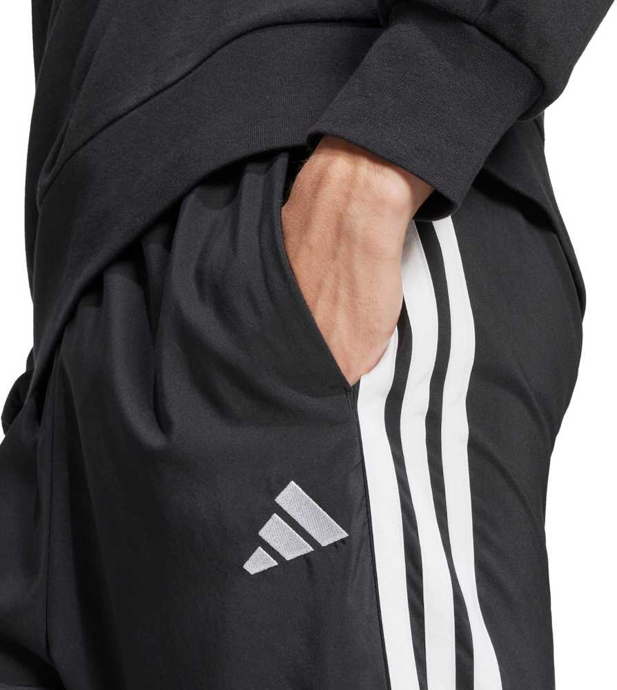 Vyriškos adidas Essentials Stanford kelnės su atvirais galais, juodos JC8491