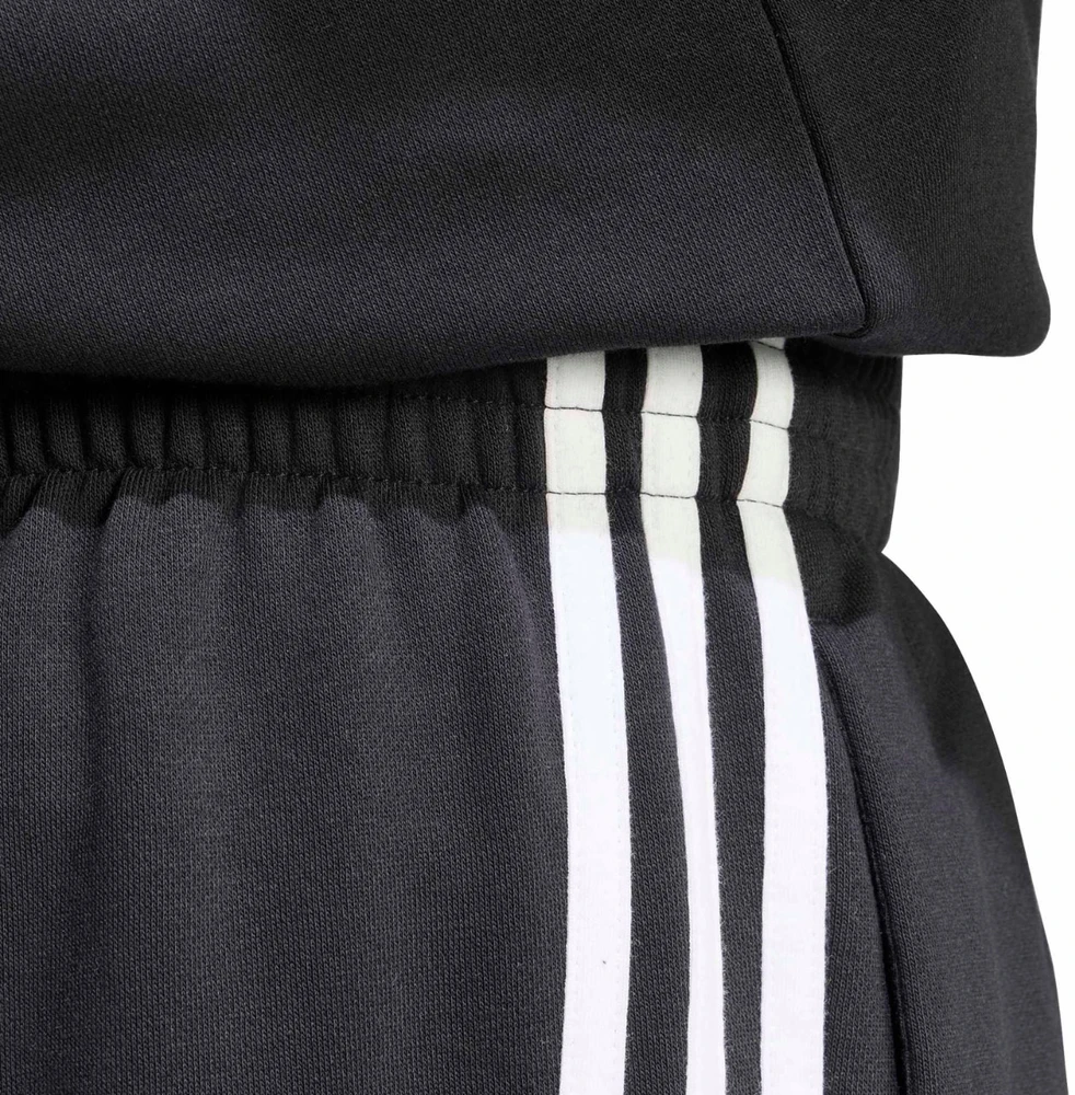 Kelnės vyrams adidas Essentials 3-Stripes Fleece Tapered Cuffed juoda KY6526 (XL)