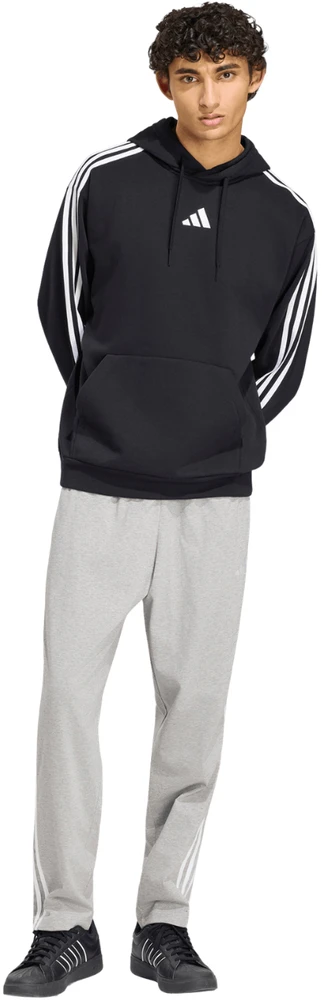 Kelnės vyrams adidas Essentials 3-Stripes Single Jersey Tapered Open Hem pilka KY4215 (L)