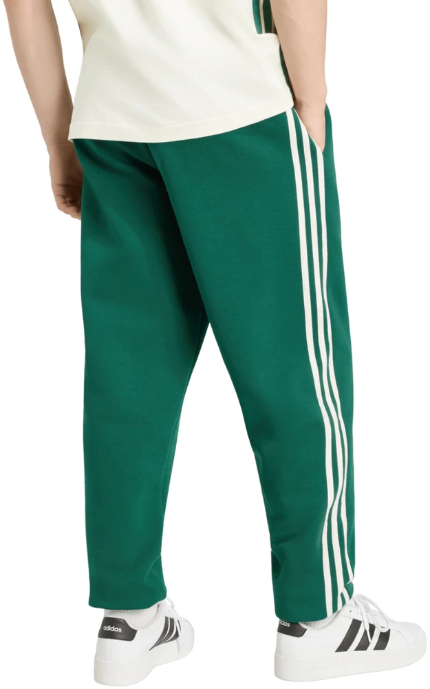 Kelnės vyrams adidas Essentials 3-Stripes Fleece Tapered Cuffed žalia KY4129 (2XL)
