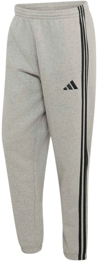 Kelnės vyrams adidas Essentials 3-Stripes Fleece Tapered Cuffed pilka KY4127 (L)