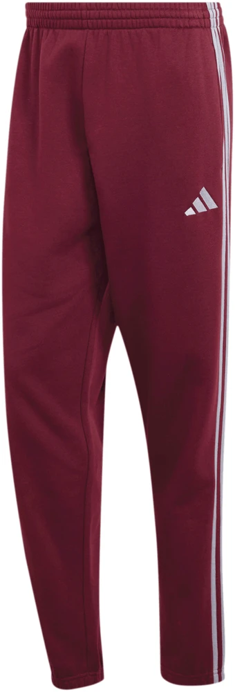 Kelnės vyrams adidas Essentials 3-Stripes Fleece Tapered Cuffed bordo spalvos KY4134 (XL)