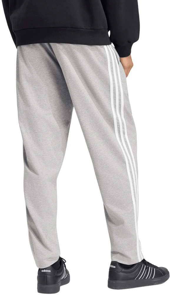 Kelnės vyrams adidas Essentials 3-Stripes Single Jersey Tapered Open Hem pilka KY4215 (L)