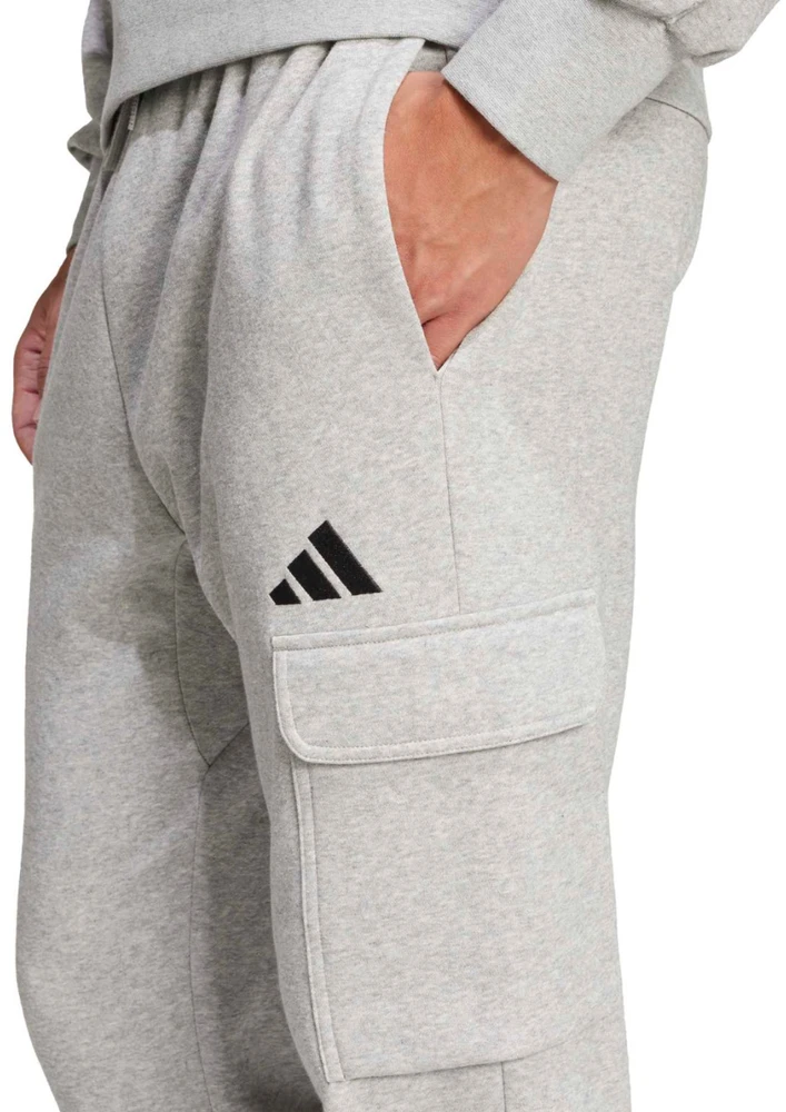 Kelnės vyrams adidas Essentials Feelcozy Cargo jasnoszare JE3823 (S)