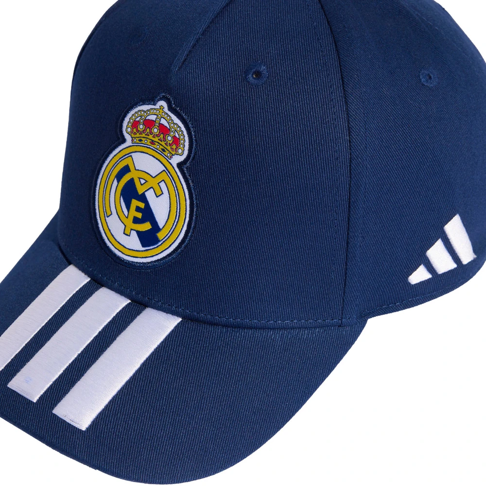 Kepurė su snapeliu adidas Real Madryt tamsiai mėlyna KR2462 (Młodzieżowa)