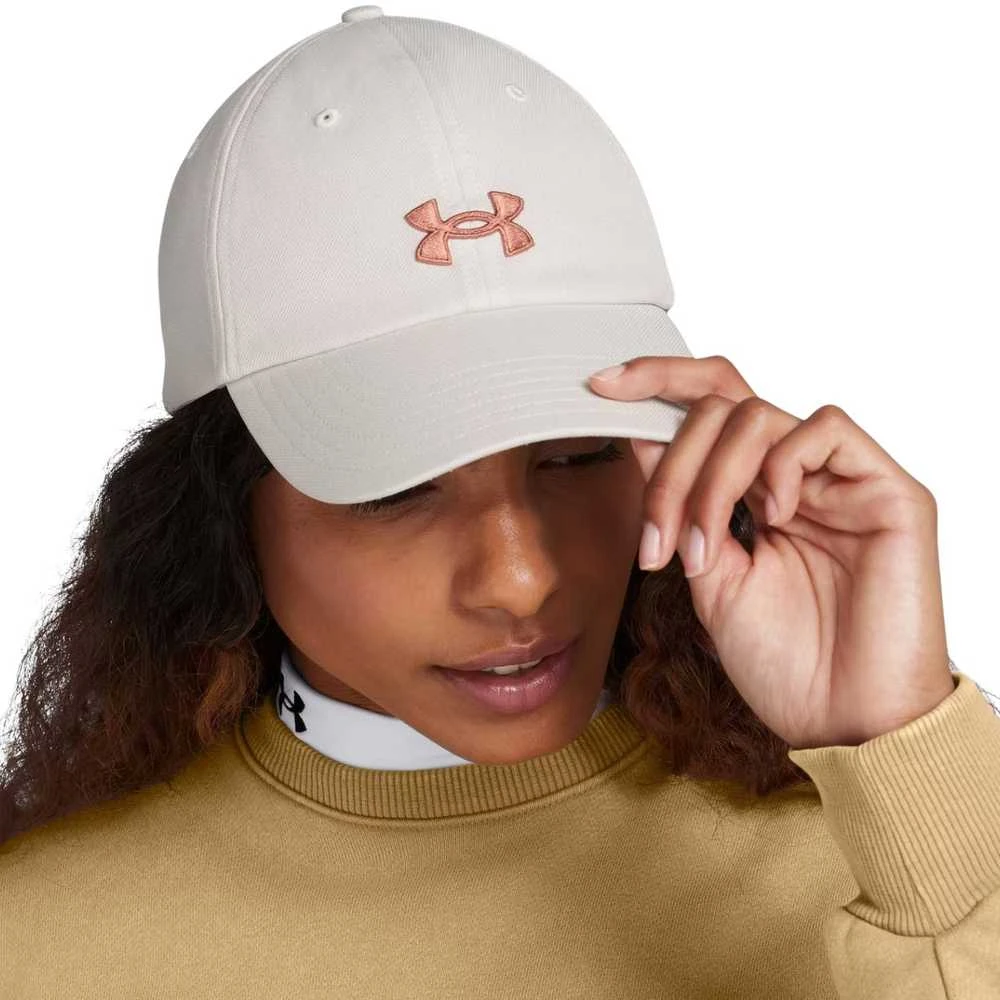 Kepurė su snapeliu damska Under Armour Blitzing Adj OSFM kreminė 1376705 114