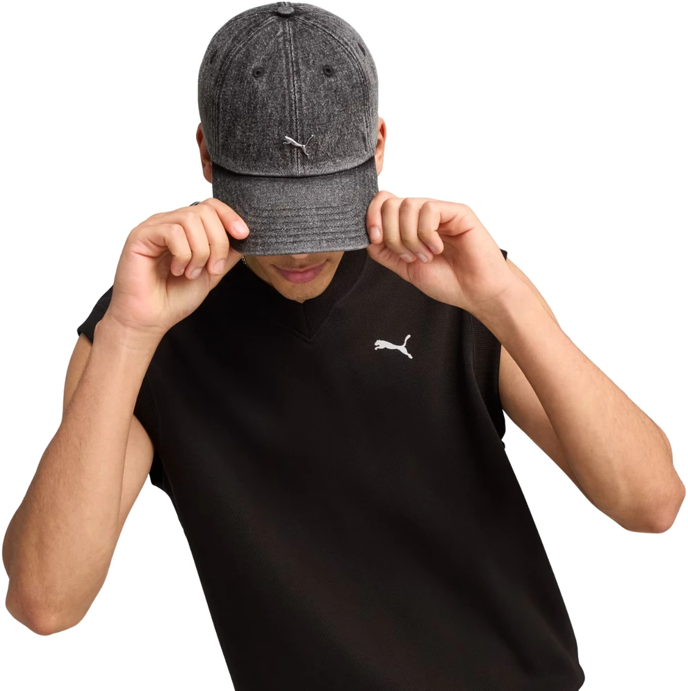Kepurė su snapeliu Puma Wardrobe Ess Matal Dad pilka 25968 01 (M)