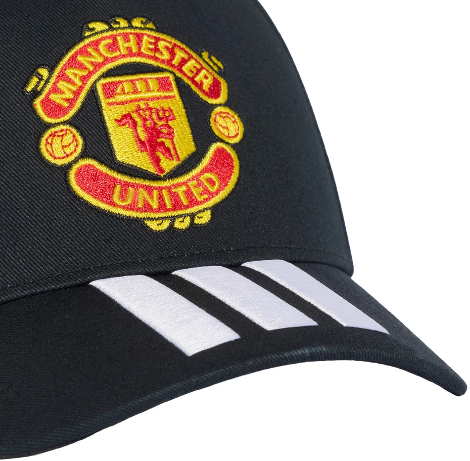 Kepurė Vaikiška „adidas“ „Manchester United“ beisbolo kepuraitė, juoda, KT0654