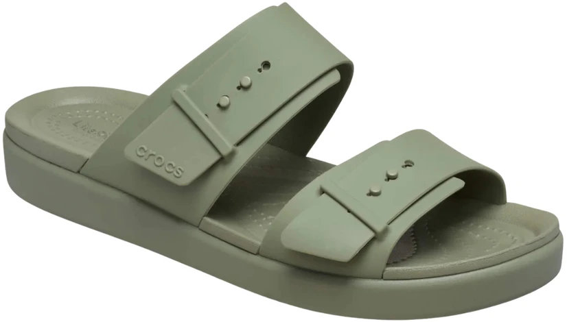 Crocs Brooklyn Buckle Low moteriškos šlepetės, žalios 211215 3BX (38-39)