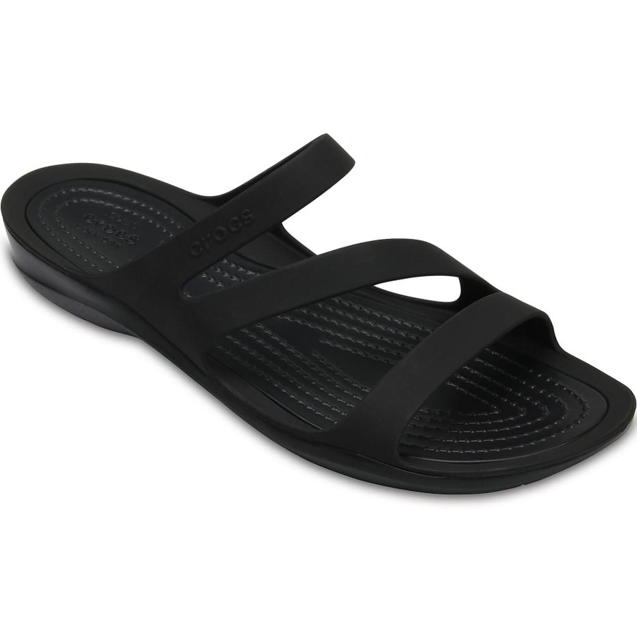 Moteriškos šlepetės Crocs Swiftwater Sandal, juodos