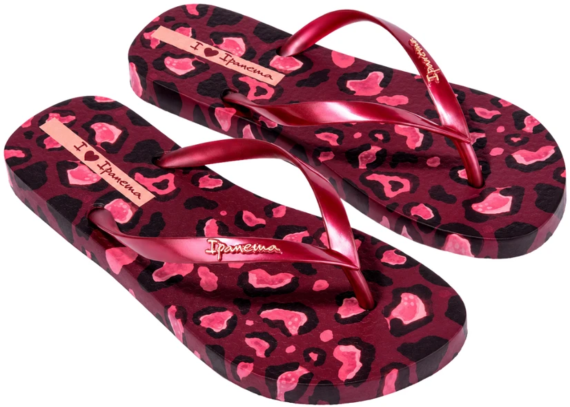 Klapki moterims Ipanema Animal Print rožinė 83846-BP657 (40)