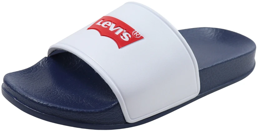 Klapki moterims Levi's Pool balta ir-tamsiai mėlyna VPOL0187S-0122 (38)