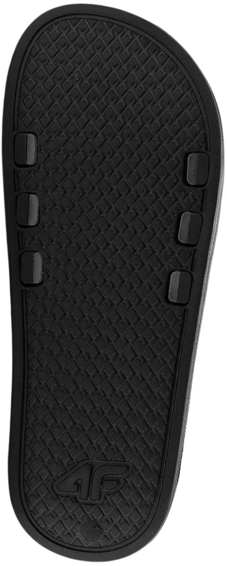 Klapki vyrams 4F M037 tamsiai juoda 4FWSS26FSLIM037 20S (45)