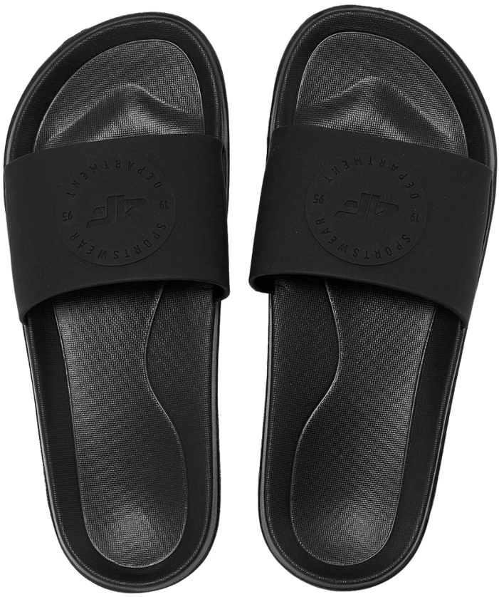 Klapki vyrams 4F M037 tamsiai juoda 4FWSS26FSLIM037 20S (45)