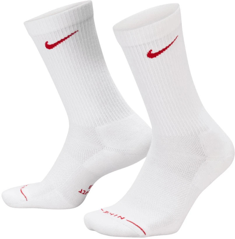 Kojinės Nike Everyday Elevated 6 par balta HQ8021 906 (38-42,5)