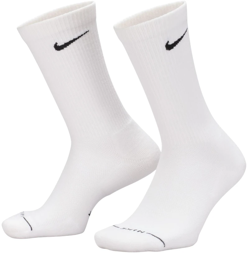 Kojinės Nike Everyday Elevated 6 par balta, juoda, pilka HQ8021 903 (43-46)